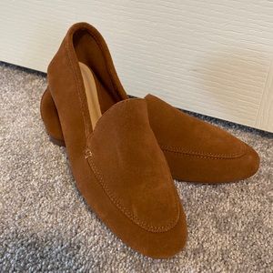 Size 7.5 brown suede loafers- A New Day (only worn once)